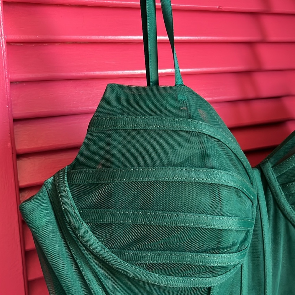 NWT NOX PROM EMERALD Elegant Green Strapless Dress - Picture 17 of 17